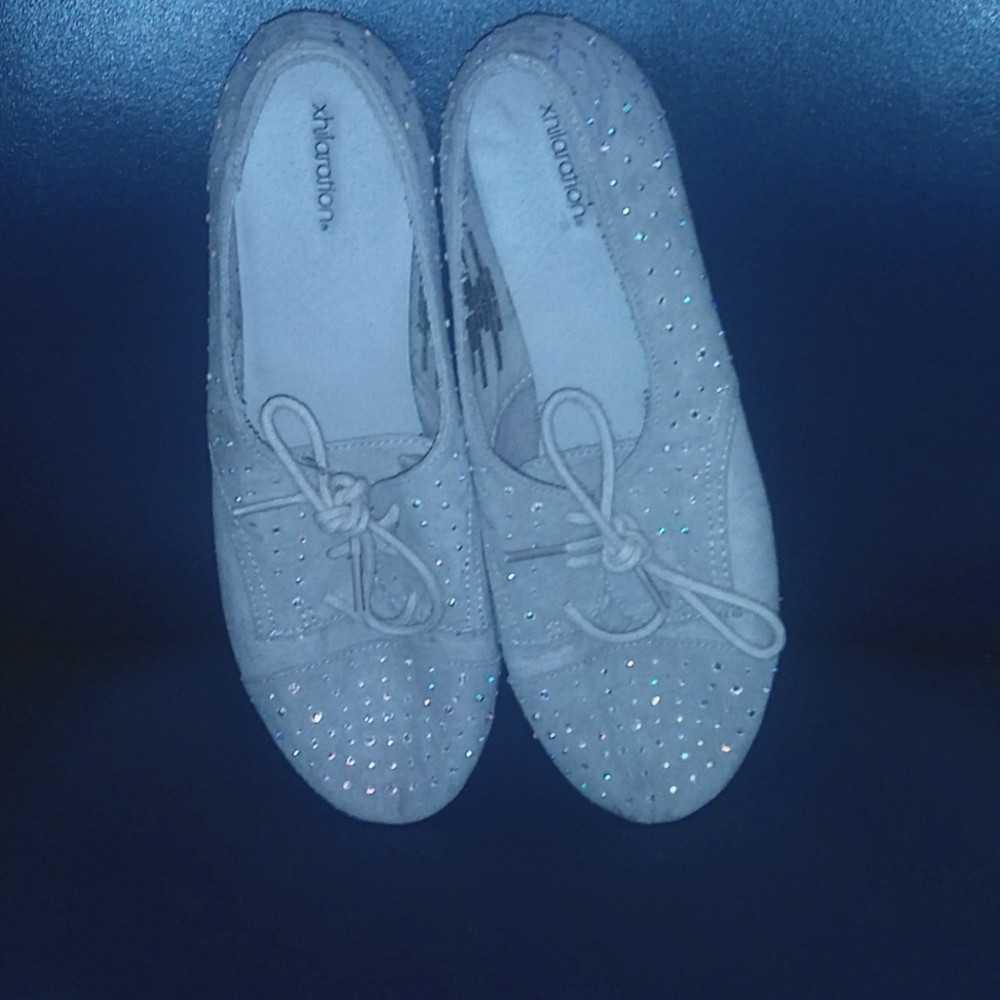 Xhilaration shoes. Tan with diamond studs all over. Size 8.5
